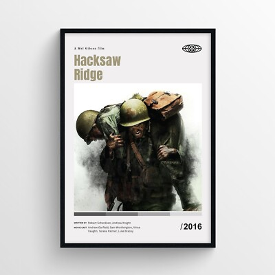 #ad Hacksaw Ridge Movie Poster Print Wall Art Unframed $18.95