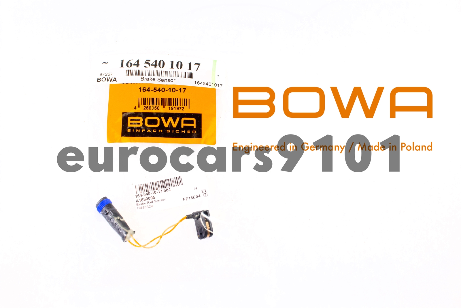 Mercedes ML350 BOWA Brake Pad Wear Sensor A1680005 1645401017 | eBay