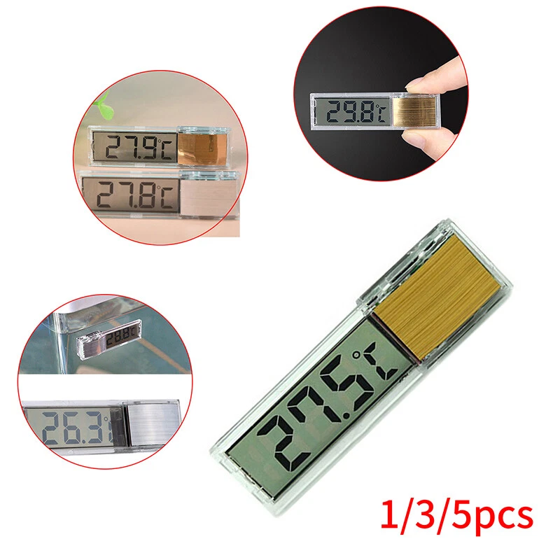 Fish Tank Aquarium Thermometer Digital/Analogue Temperature Gauge Glass  Stick