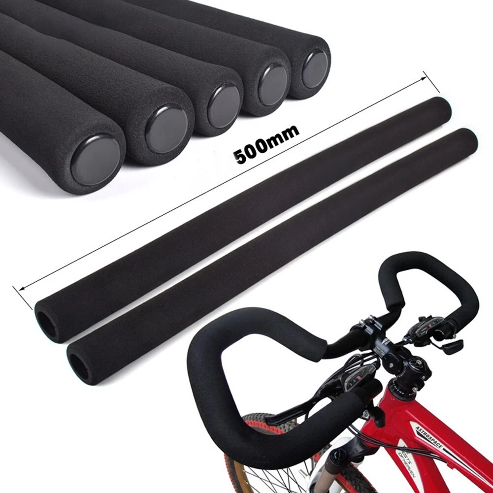 2 Pcs Thick Sponge Foam Handlebar Tube Handle Rubber Bar Grips For