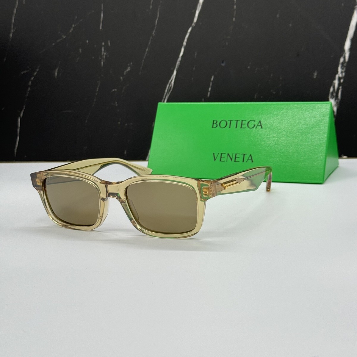 NEW BV1146S 004 BOTTEGA VENETA BROWN CREAM UNISEX BOTTEGA  display picture 3