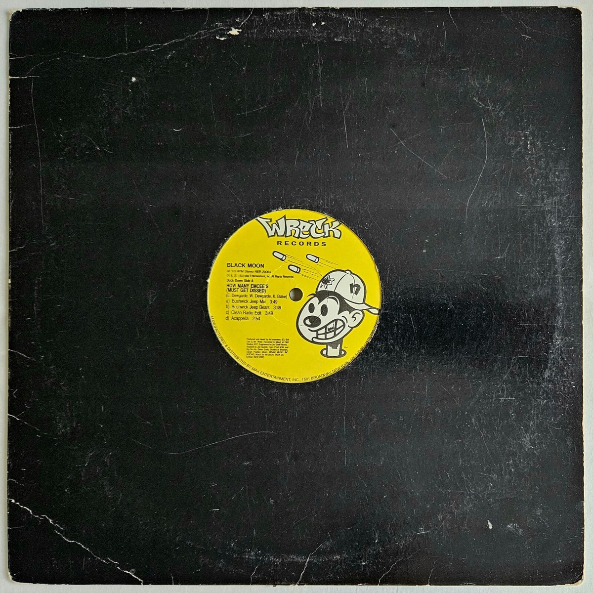 シールド未開封　BLACK MOON 『HOW MANY EMCEE'S』 1993 - BLACK MOON - HOW MANY EMCEE'S (MUST GET DISSED) / ACT LIKE