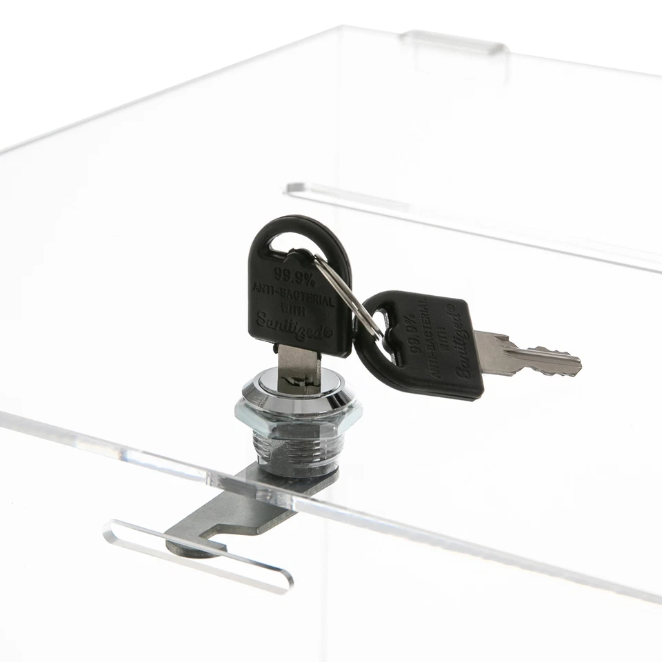 Acrylic Suggestion Box, Acrylic Donation Box, Clear Box for Donation & Ballot - Image 3 of 4