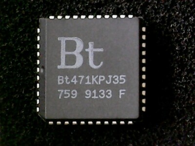 Bt471KPJ35 - Brooktree 256-Word Color Palette RAMDAC PS/2  (PLCC-44) GENUINE