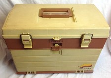 Vintage Plano 4 Drawer Tackle Tool Box Fishing Lure Storage model 757
