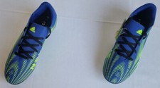 Boys Size 4.5 Blue Yellow Adidas Nemeziz.4 FxG Junior Soccer Cleats FY0822