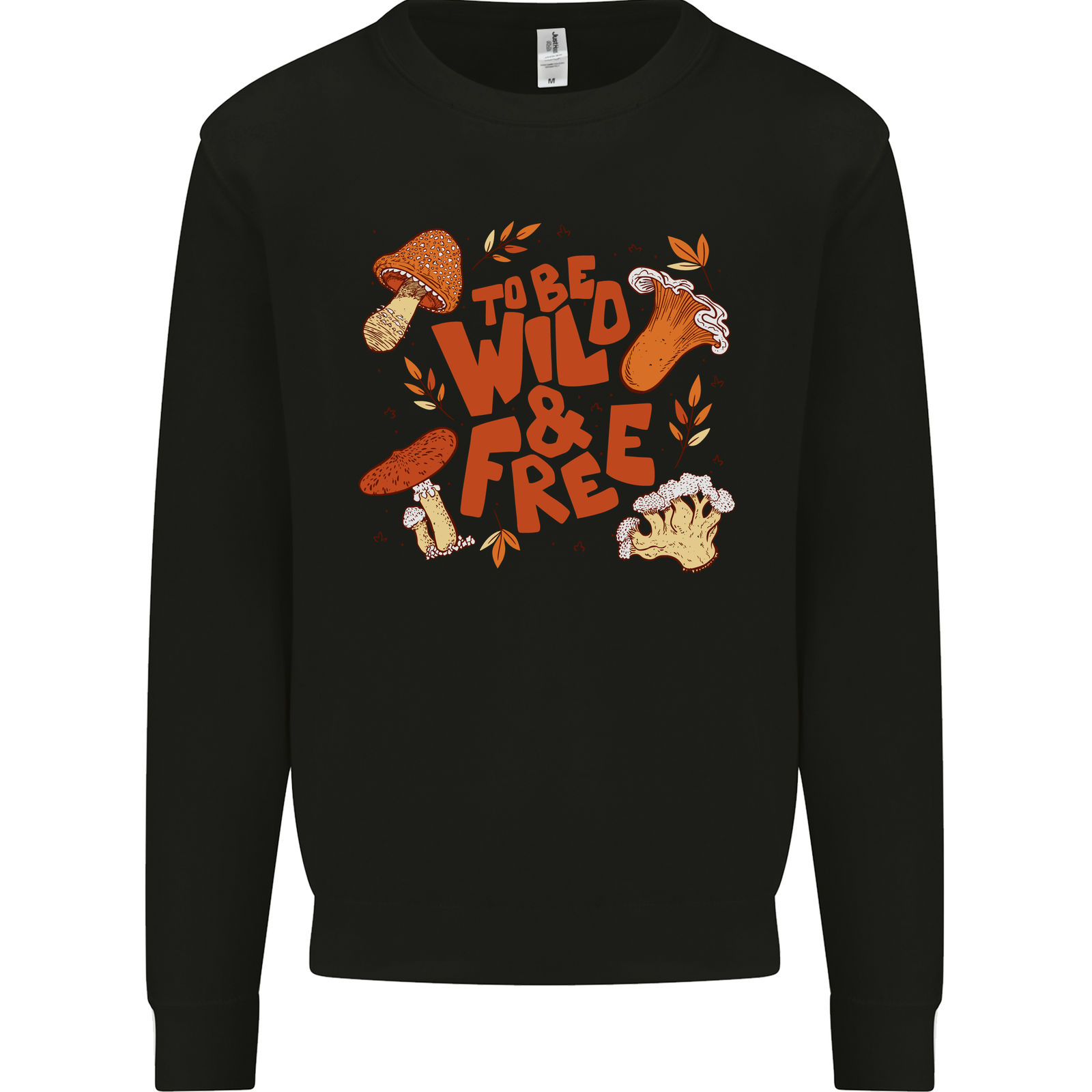 Wild & Free Mushroom Foraging Nature Mens Sweatshirt Jumper