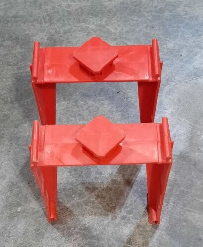 Vintage Hot Wheels Redline Era Track Trestle Red Single Lane Lot of 2 - Picture 3 of 3