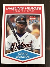 2004 Fleer Platinum #165 Craig monroe Unsung Heroes Baseball Card
