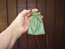 Native American Style Deerskin Medicine Bag, Drawstring Pouch, Talisman Pouch