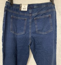 HUE Leggings Women  s Denim Long / Stonewash Skinny Jeans Navy Blue Md