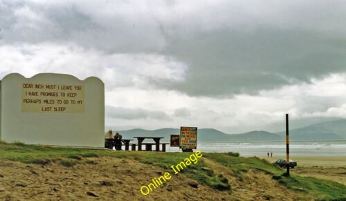 Photo 6x4 Memorial on Inch Sands, Dingle Bay An Daingean\/Q4401 View sout c1993 - Afbeelding 1 van 1