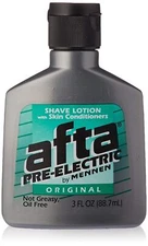Afta Pre-Electric Shave Lotion With Skin Conditioners Original 3 oz Pack of 3