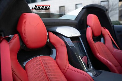 Z07 For Corvette C8 Stingray Coupe Z06 20+ Real Carbon Rear Seat Waterfall Cover