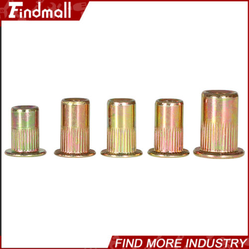 Findmall 300er Pack Zink Stahl Nietmuttern Kit 150 Stck. Metrisch & 150 Stck. SAE Nietmutter - Bild 6 von 8