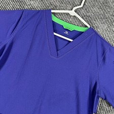 Carhartt Scrub Top Womens XS Extra Small Short Sleeve V Neck Purple New