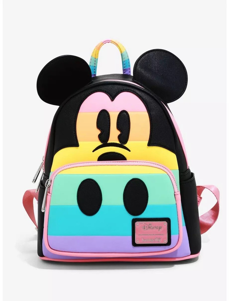 Loungefly Disney Mickey Mouse Pastel Rainbow Pride Mini  display picture 1