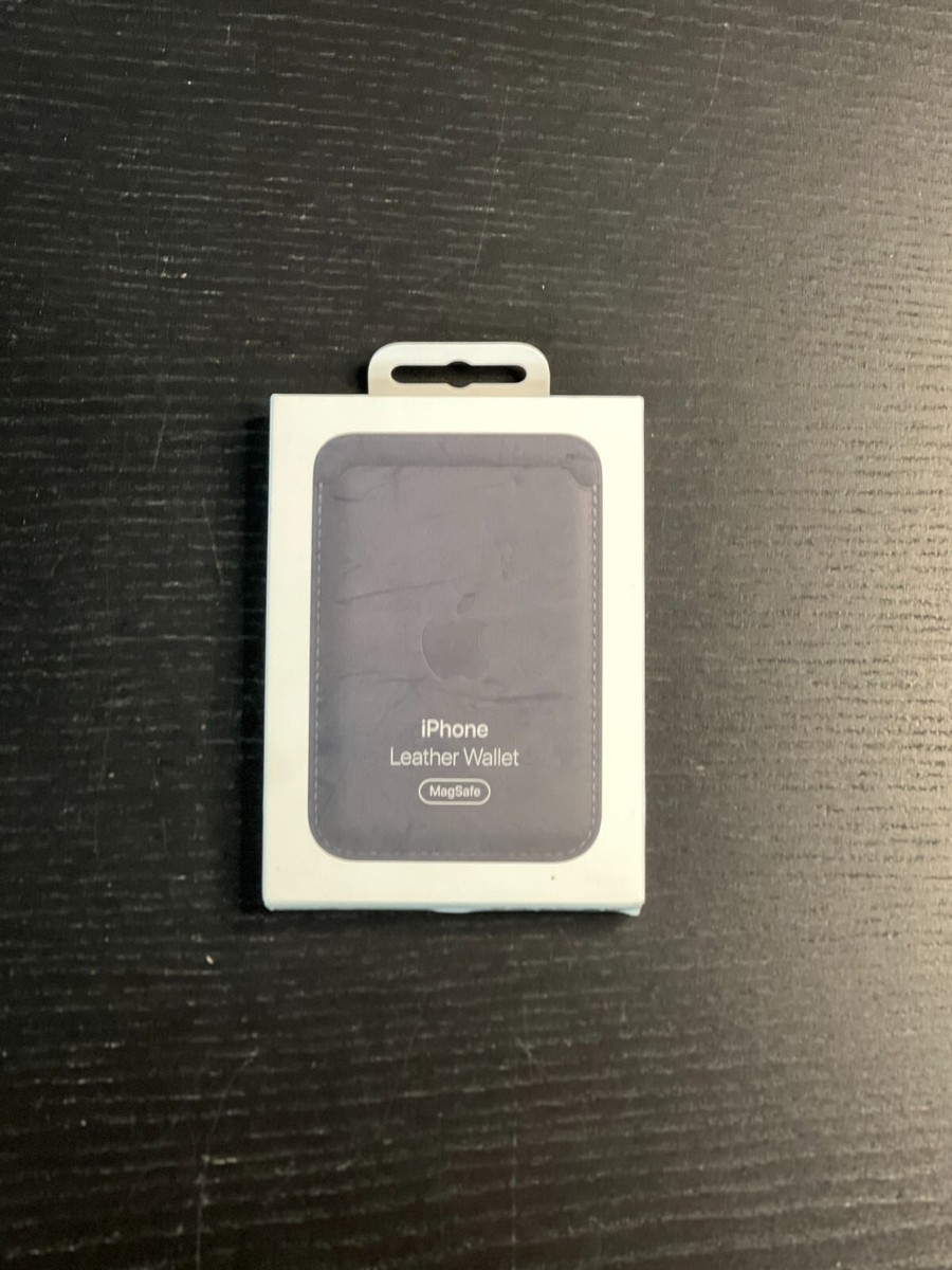 Apple Leather Wallet with MagSafe for iPhone - Midnight | eBay