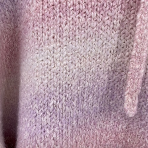 G.I.L.I soft hooded sweater size medium pink white NWT cotton blend pastel - Picture 3 of 8