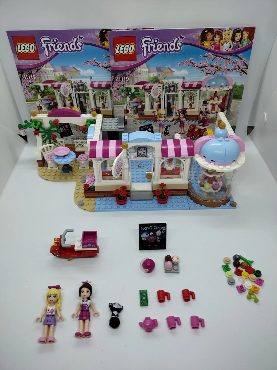 LEGO FRIENDS 41119 cute Heartlake Cupcake Cafe set instructions 100 complete