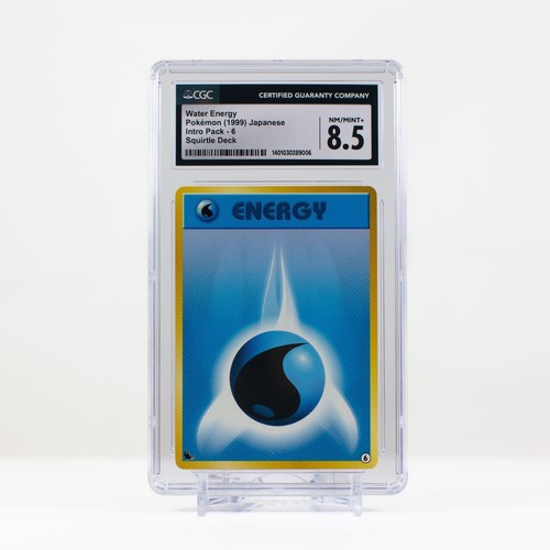 Pokémon Water Energy #6 Japanese Intro Pack - Squirtle Deck - CGC 8.5 - 