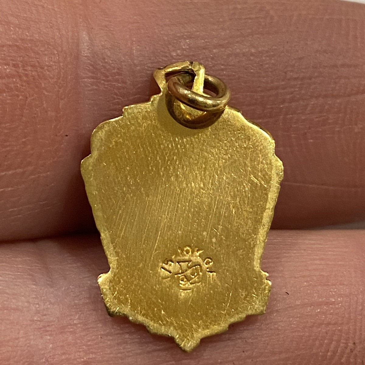 ★アメリカ＊ライオンズクラブタイピン（実物） Vintage Lions Club PRESIDENT 100% Attendance CHARM Pin