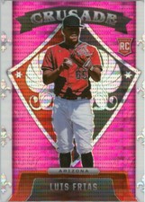2022 Panini Chronicles Crusade Pink Pulsar Luis Frias #20 Rookie RC Diamondbacks