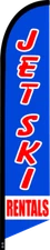 JET SKI RENTALS SWOOPER FEATHER FLAG BANNER SIGN 8176