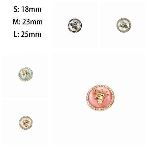 18MM-25MM Three-dimensional Little Bee Buttons Cardigan Sweater - Picture 2 of 17