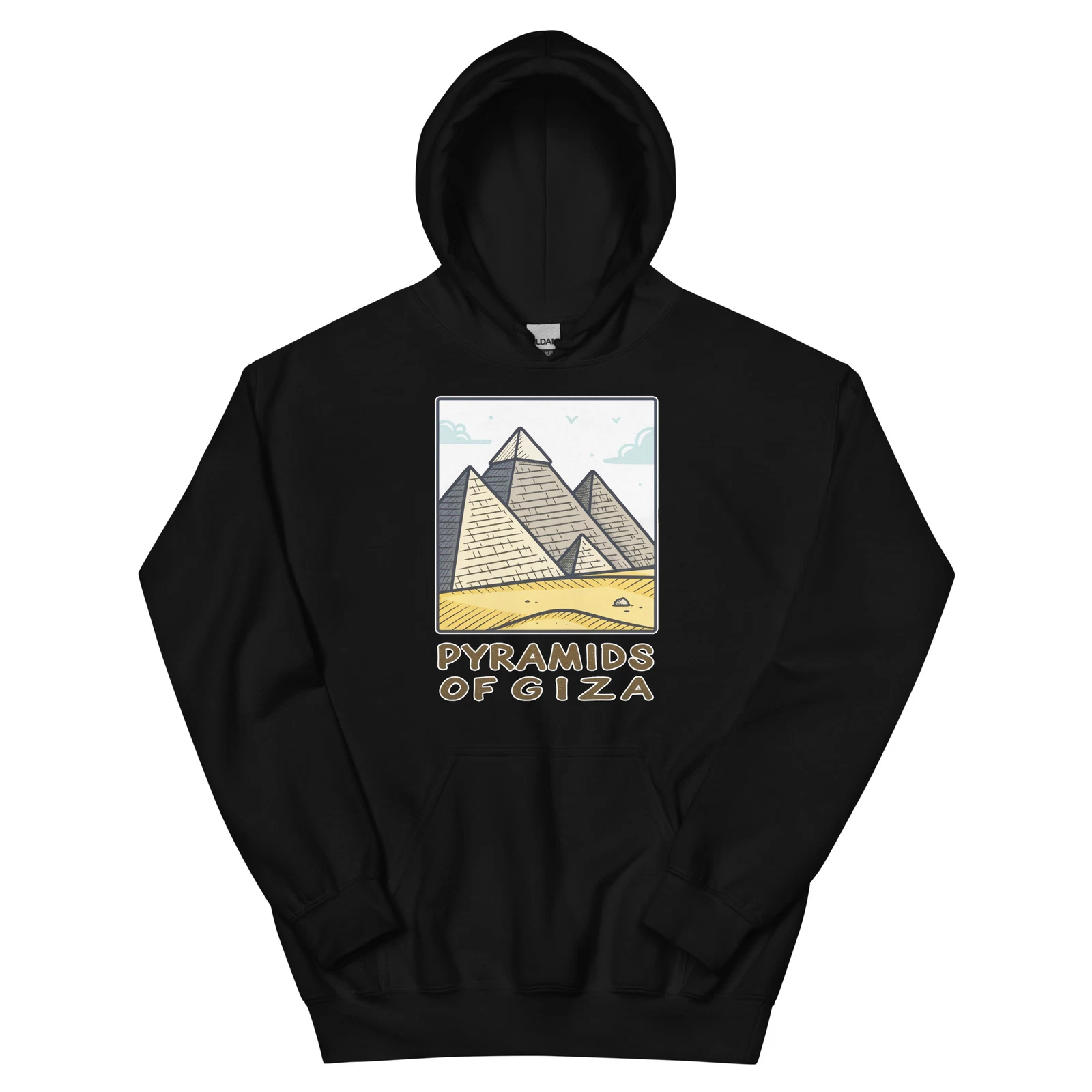 Pyramids Of Giza Attraction Landmark Travel Hoodie