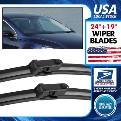 Quality East Forest Top-Lock Wiper Blades 24''+ 19'' One click clarity Spotless