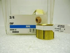 (NEW) Ace 47250  3/4" Brass Cored Pipe Cap  Lot of 4 pcs