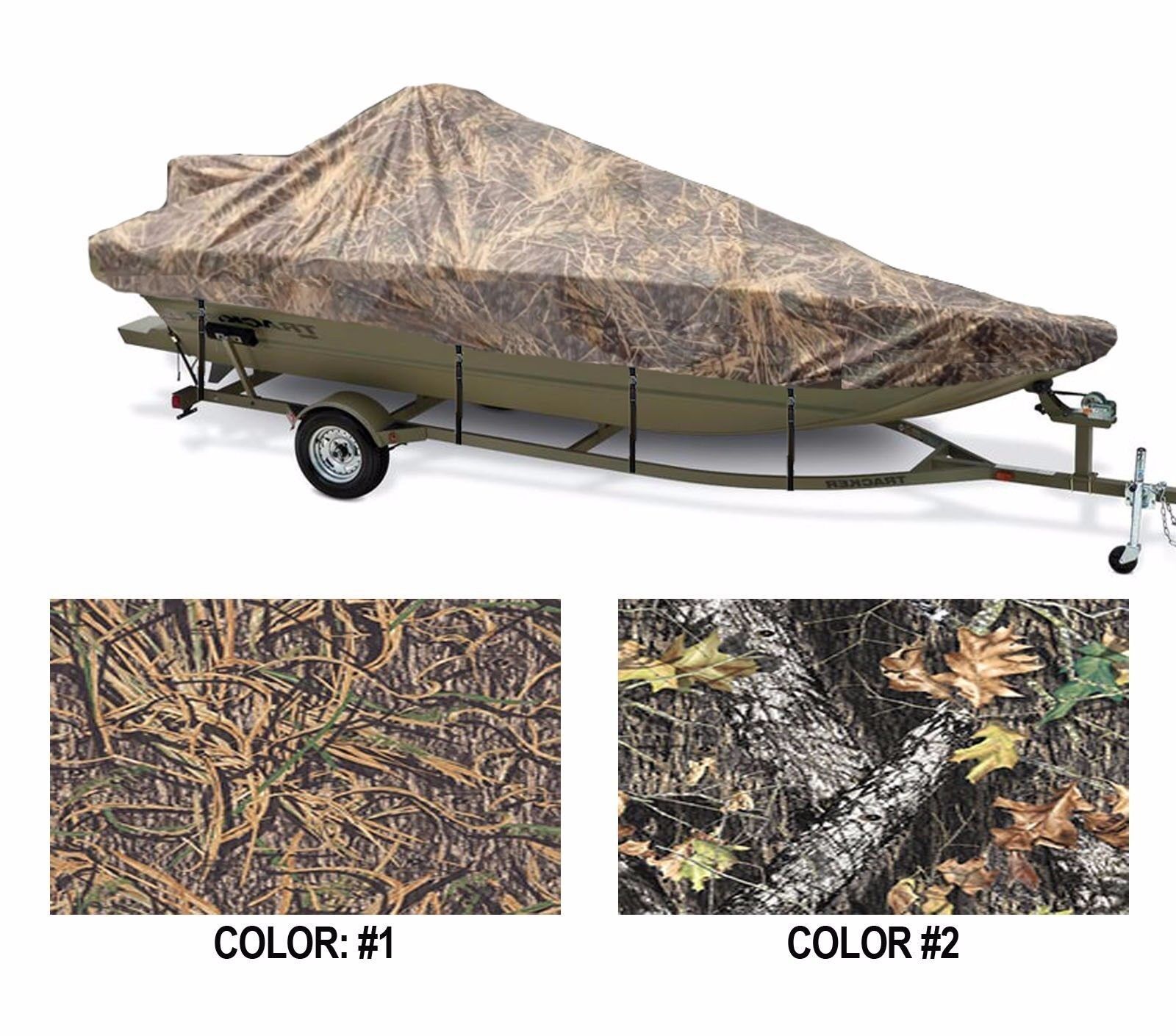 CAMO STYLED TO FIT BOAT COVER COMPATIBLE WITH SILVERLINE 14-F O/B 1962
