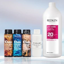 Redken Color Gels Lacquers 10 Min Permanent Color or Developer (Choose Yours)