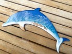 Ocean Resin Dolphin Wall Art Handmade Coastal Beach Decor Wood 13” x 5” — photo 5