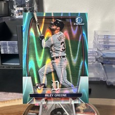 2023 Bowman Chrome Riley Greene #29 Aqua Raywave Refractor /199 Rookie Tigers