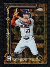 2025 Topps Gilded Collection Gold Wave Refractor 51/75 Jose Altuve #46 1gd8