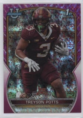 2022 Bowman U Chrome Fuchsia Mini-Diamond Refractor /150 Treyson Potts #97 14jr