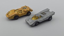 Corgi Juniors Growlers Porshe 917 in Silver Marcos XP Yellow Vintage.