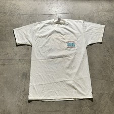 Vintage 90s Made In USA Grand Canyon Hiker Pocket Shirt Men’s Size L White