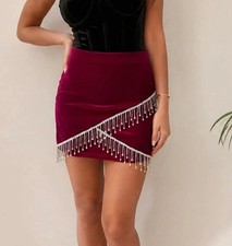 Rock Samt Bordeaux