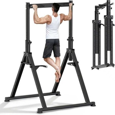Power Tower Home Gym Exercise Tilt Station Adjustable Heavy Lift Pole