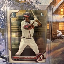 2022 Bowman Baseball Mahki Backstrom #BCP-121 1st Bowman Chrome Atlanta Braves