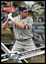 2017 Topps Update #US284 Peter Bourjos SN Gold #/2017 Tampa Bay Rays NM+