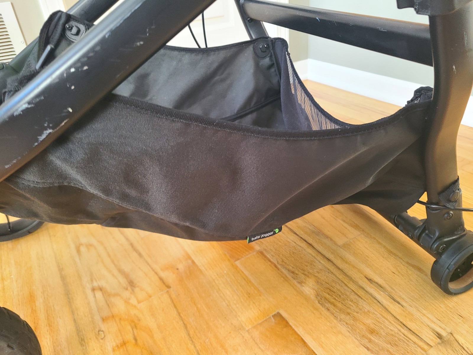 Baby Jogger City Select LUX stroller FRAME  + basket + set of 2 wheels GOOD COND