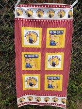 Andover Rosie the Quilter Unfinished Fabric Panel PAT#3453 Quilt Top