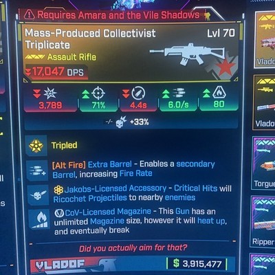 Borderlands 4 LVL 70 TRIPLICATE GOD ROLL All PLATFORMS