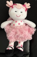 Baby Starters Snuggle Buddy Plush Doll Pink Ballerina Polka Dots Stuffed Toy