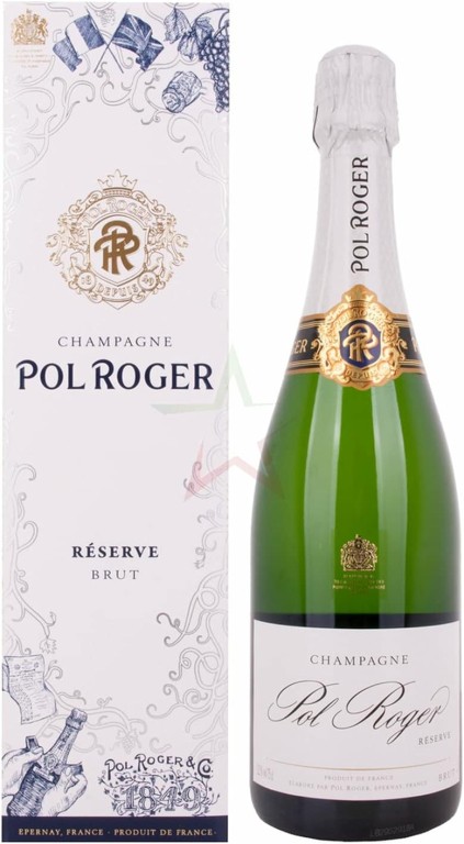 Pol Roger Giallo/Dorato Champagne Aoc Brut Réserve 0,75 ℓ - Immagine 4