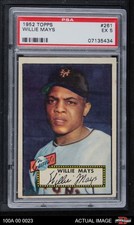 1952 Topps #261 Willie Mays Giants HOF PSA 5 - EX